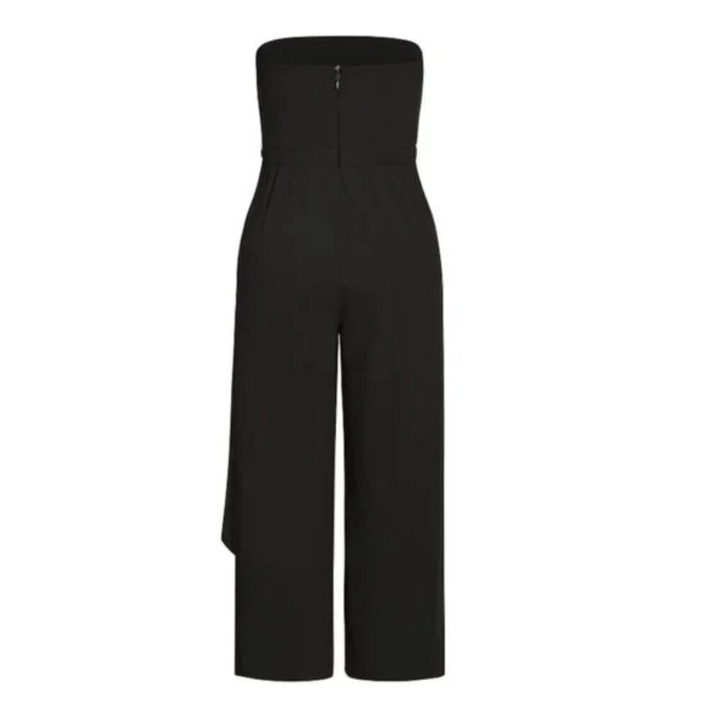 City Chic Attract Jumpsuit Black Size 18 - Picture 5 of 5